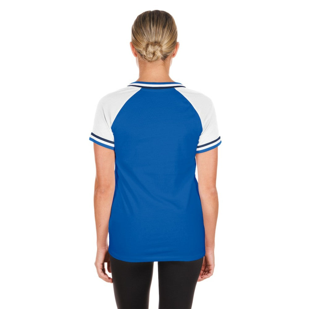 MLB Toronto Blue Jays New Era Women's Gameday Raglan V-Neck T-Shirt