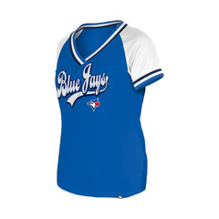 MLB Toronto Blue Jays New Era Women's Gameday Raglan V-Neck T-Shirt