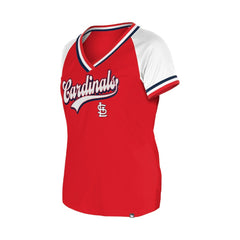 MLB St. Louis Cardinals New Era Women's Gameday Raglan V-Neck T-Shirt