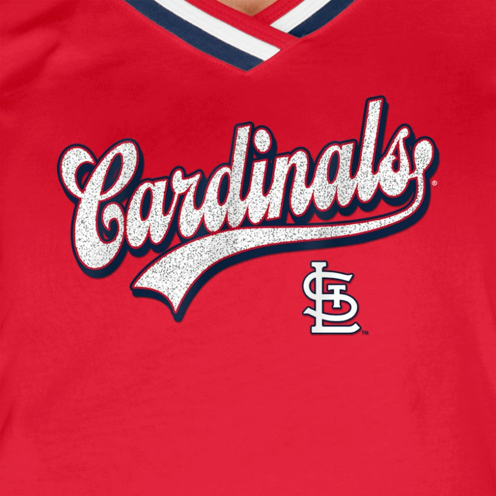 MLB St. Louis Cardinals New Era Women's Gameday Raglan V-Neck T-Shirt