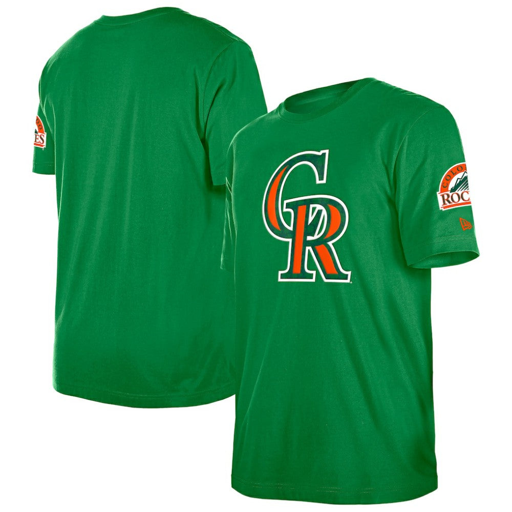 MLB Colorado Rockies New Era St. Patrick's Day Shamrock Fill T-Shirt