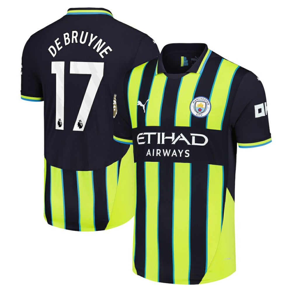 Kevin De Bruyne Manchester City 2024/25 Away Player Jersey - Puma Navy