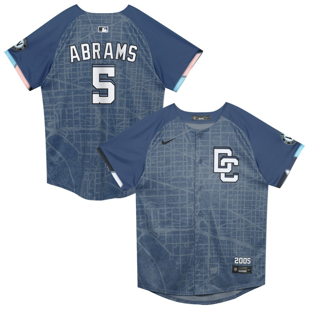 MLB CJ Abrams Washington Nationals Nike Preschool City Connect 2025 Limited Player Jersey
