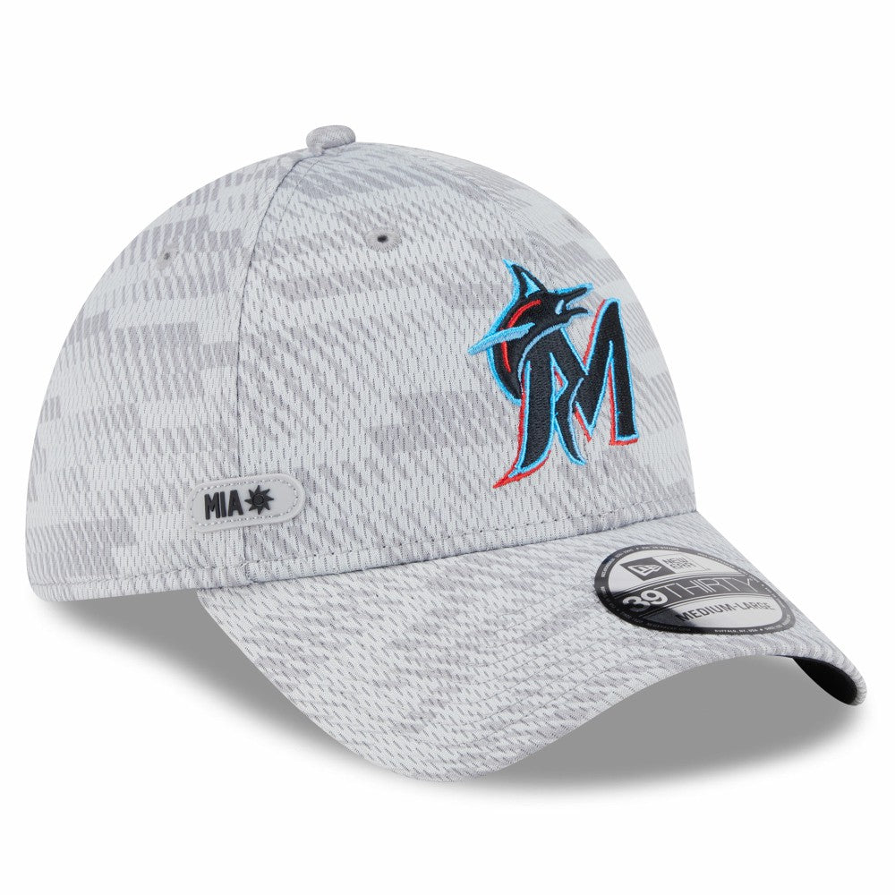 MLB Miami Marlins New Era 2025 MLB Clubhouse 39THIRTY Flex Hat