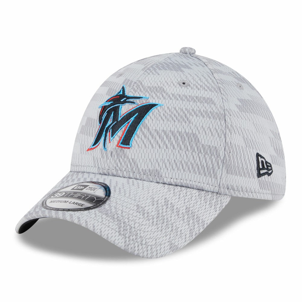 MLB Miami Marlins New Era 2025 MLB Clubhouse 39THIRTY Flex Hat