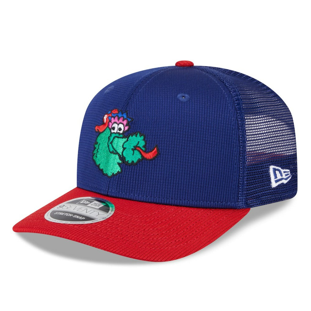 MLB Philadelphia Phillies New Era 2025 Batting Practice 9SEVENTY Stretch-Snap Trucker Hat