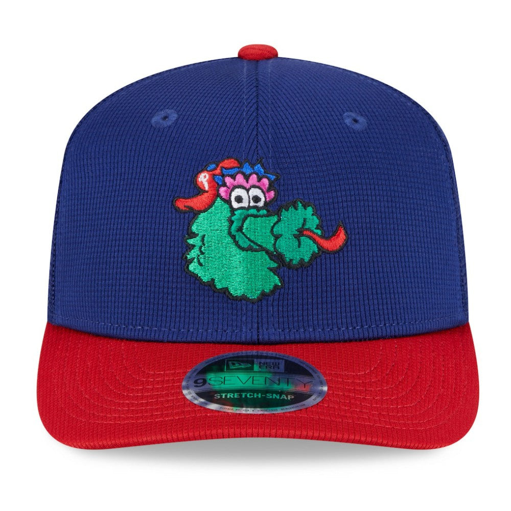 MLB Philadelphia Phillies New Era 2025 Batting Practice 9SEVENTY Stretch-Snap Trucker Hat