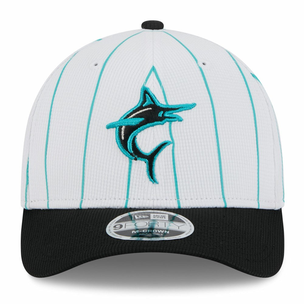 MLB Miami Marlins New Era 2025 Batting Practice 9FORTY M-Crown Adjustable Hat