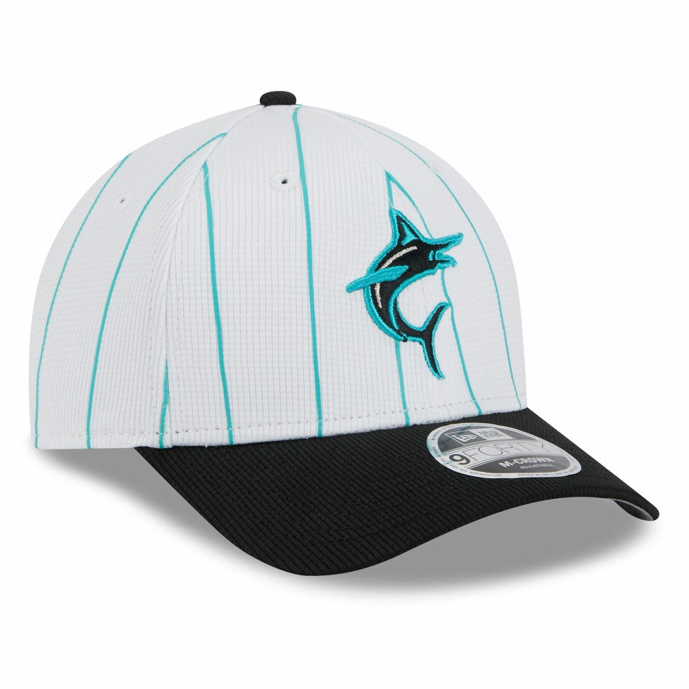 MLB Miami Marlins New Era 2025 Batting Practice 9FORTY M-Crown Adjustable Hat