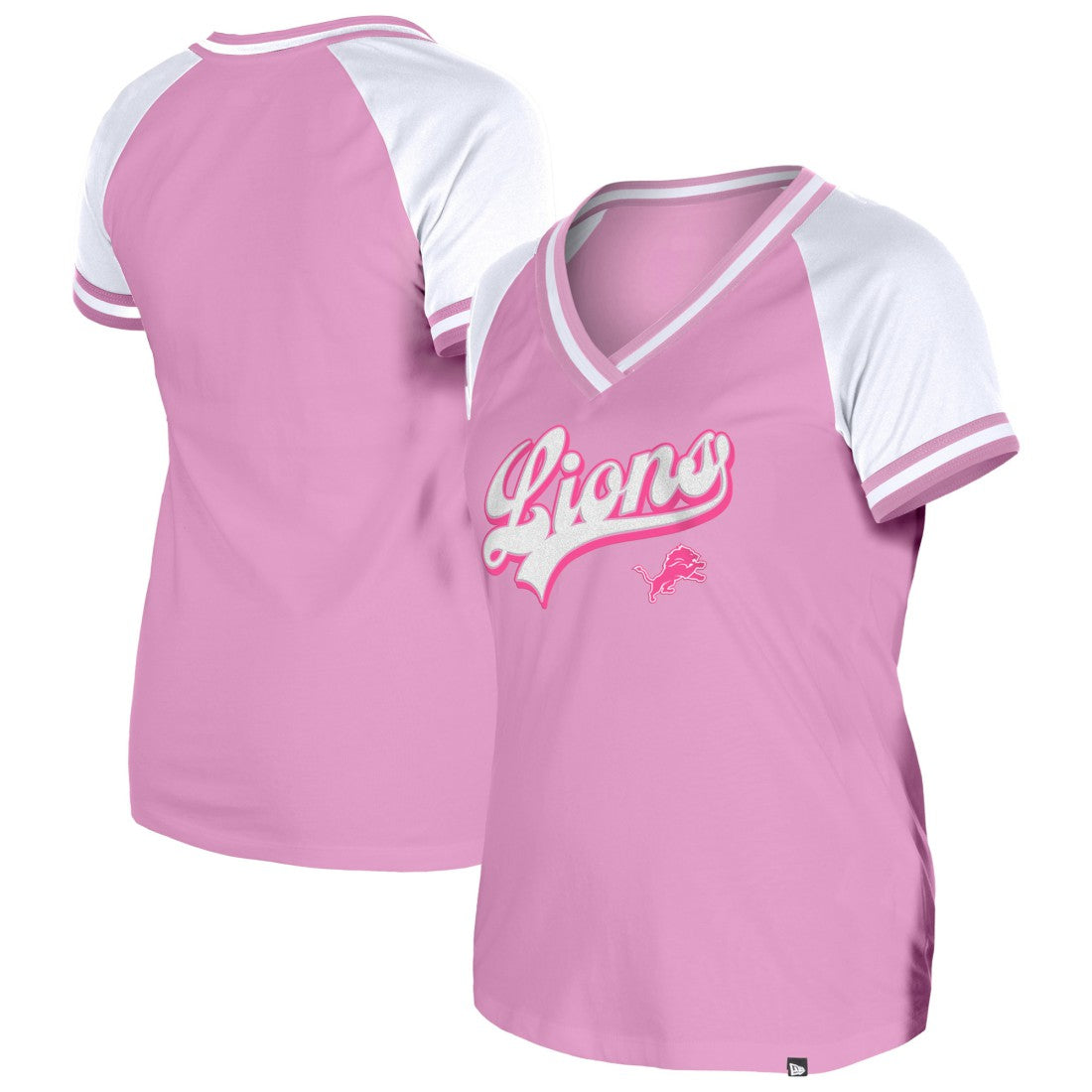 Women's Mommy & Me V-Neck T-Shirt - Detroit Lions