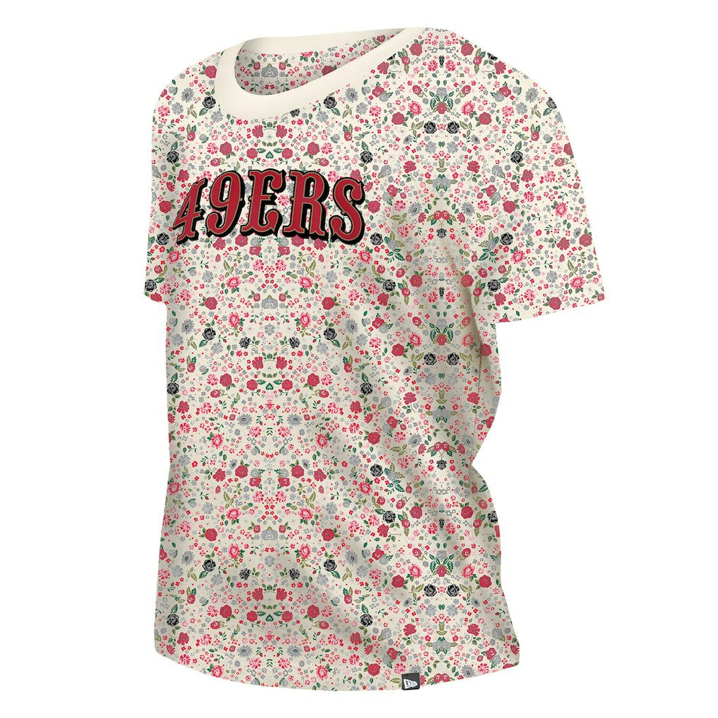 Women's Glam Game Floral Scoop Neck T-Shirt - San Francisco 49ers