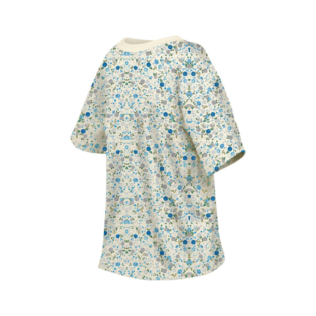 Women's Glam Game Floral Scoop Neck T-Shirt - Detroit Lions