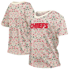 Women's Glam Game Floral Scoop Neck T-Shirt - Kansas City Chiefs