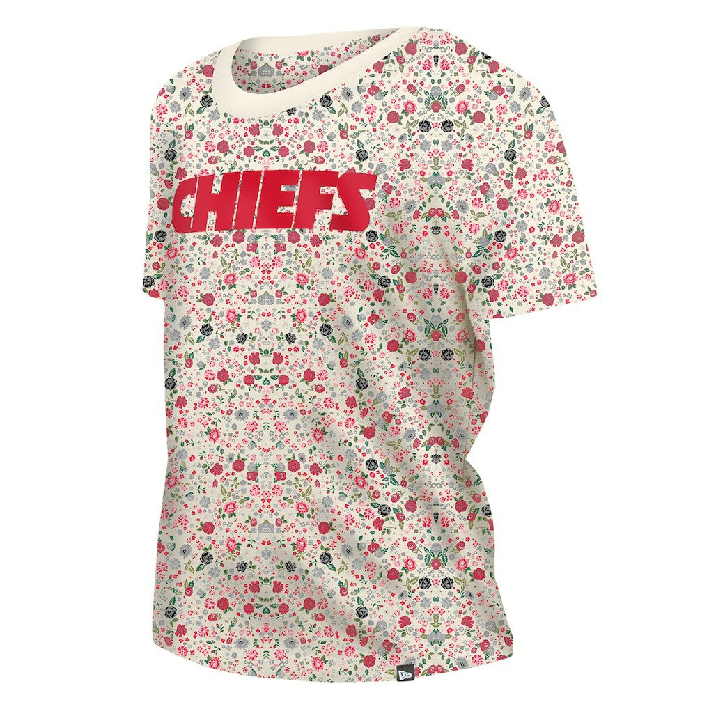 Women's Glam Game Floral Scoop Neck T-Shirt - Kansas City Chiefs