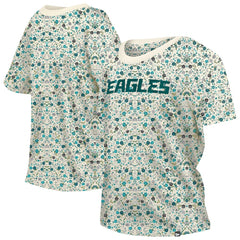 Women's Glam Game Floral Scoop Neck T-Shirt - Philadelphia Eagles