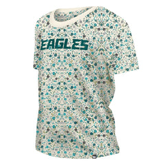 Women's Glam Game Floral Scoop Neck T-Shirt - Philadelphia Eagles