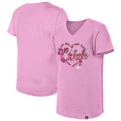 Girls Youth Flip Sequins V-Neck T-Shirt - Kansas City Chiefs