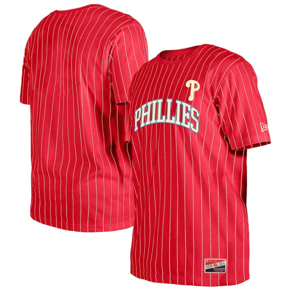 MLB Philadelphia Phillies New Era Throwback Pinstripe T-Shirt
