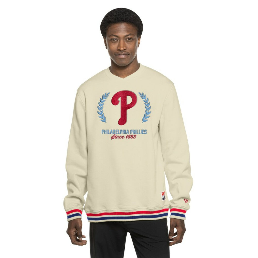 MLB Philadelphia Phillies New Era Throwback Pullover Sweatshirt