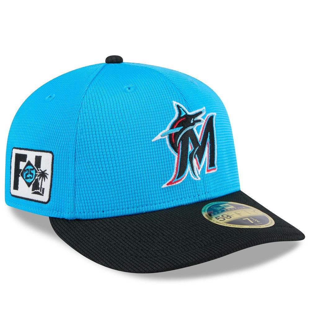 MLB Miami Marlins New Era 2025 Spring Training Low Profile 59FIFTY Fitted Hat
