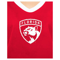 NHL Red Florida Panthers New Era Women's Game Day Rhinestuds T-Shirt