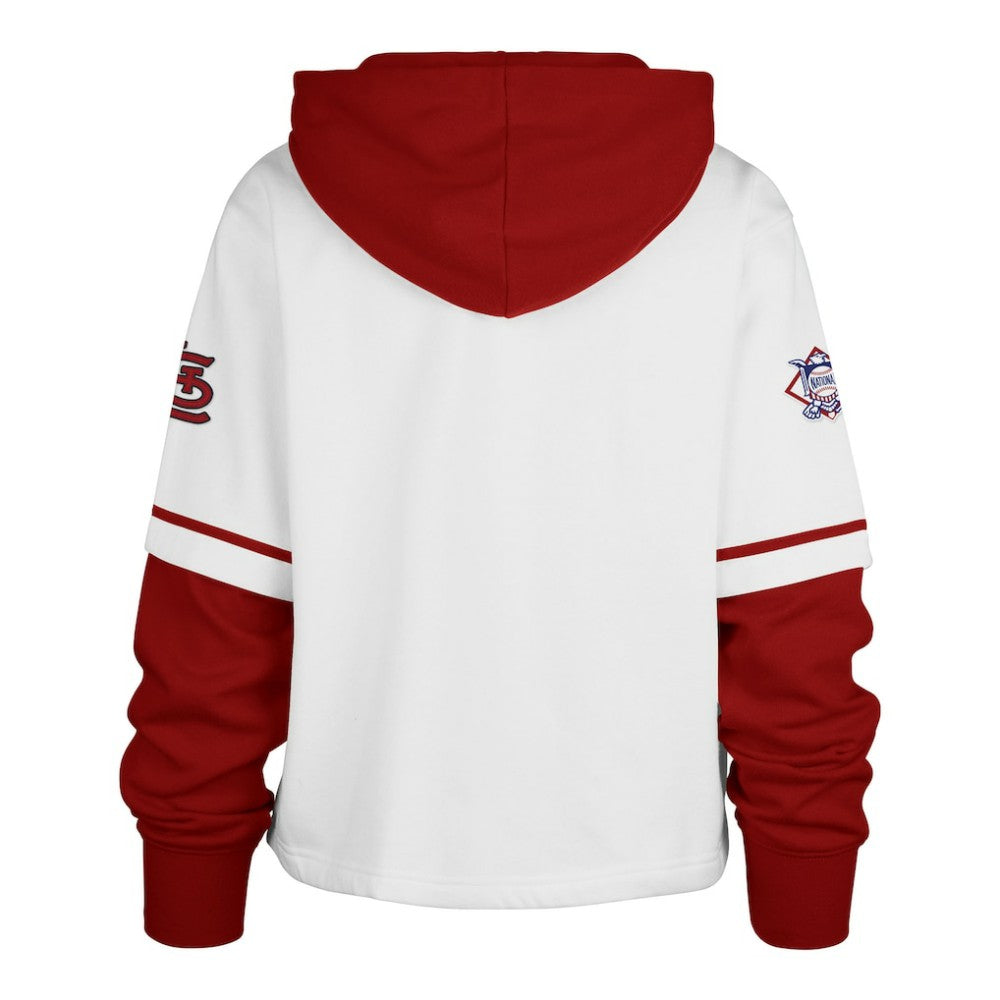 MLB St. Louis Cardinals '47 Women's Trifecta Shortstop Cropped Pullover Hoodie