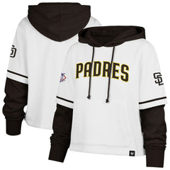 MLB San Diego Padres '47 Women's Trifecta Shortstop Cropped Pullover Hoodie