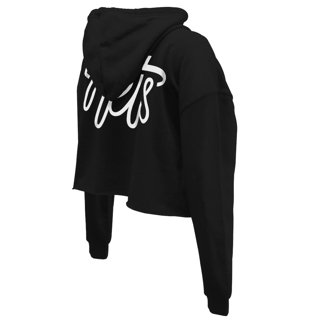 NBA Brooklyn Nets Stadium Essentials Women's Origins Script Cropped Pullover Hoodie