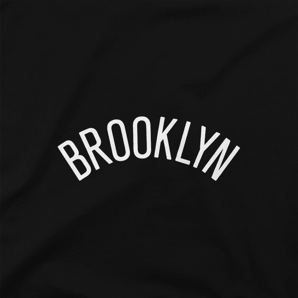 NBA Brooklyn Nets Stadium Essentials Women's Origins Script Cropped Pullover Hoodie
