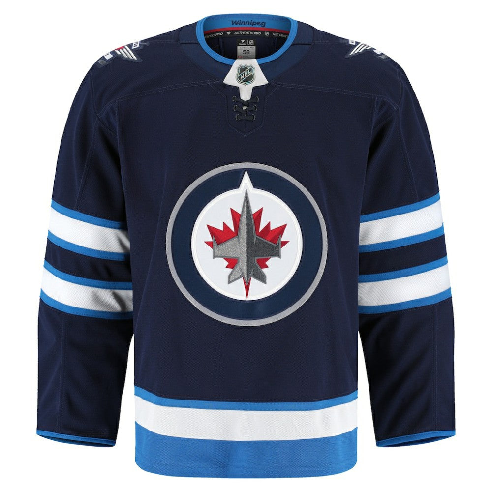 NHL Navy Winnipeg Jets Fanatics Home Authentic Pro Jersey
