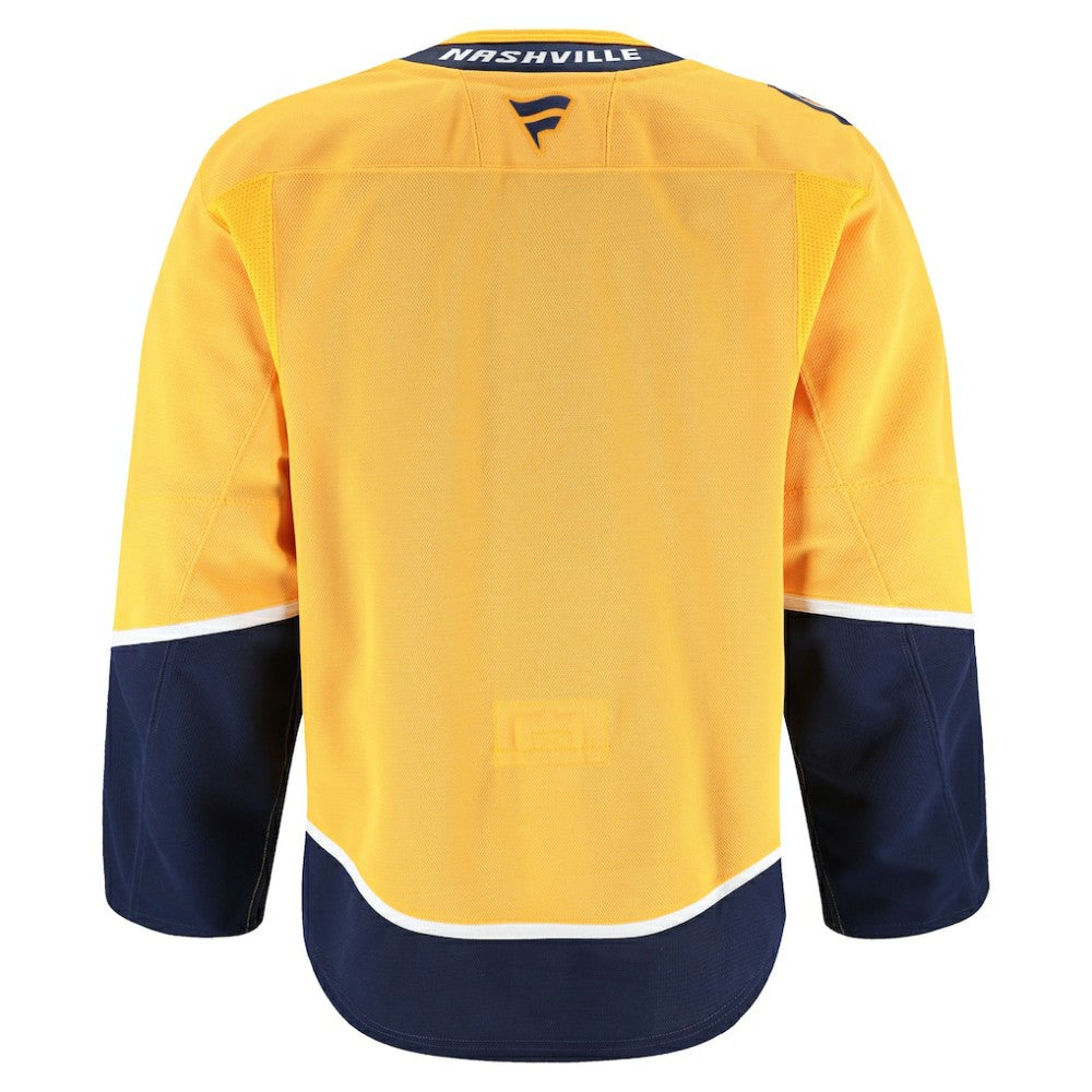 NHL Yellow Nashville Predators Fanatics Home Authentic Pro Jersey