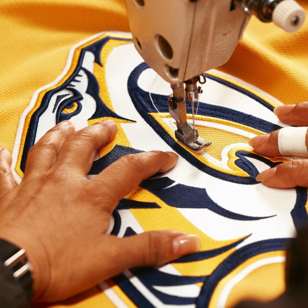 NHL Yellow Nashville Predators Fanatics Home Authentic Pro Jersey