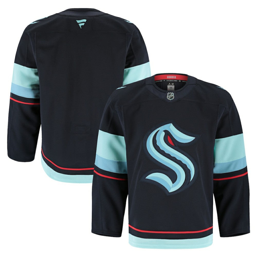 NHL Deep Sea Blue Seattle Kraken Fanatics Home Authentic Pro Jersey