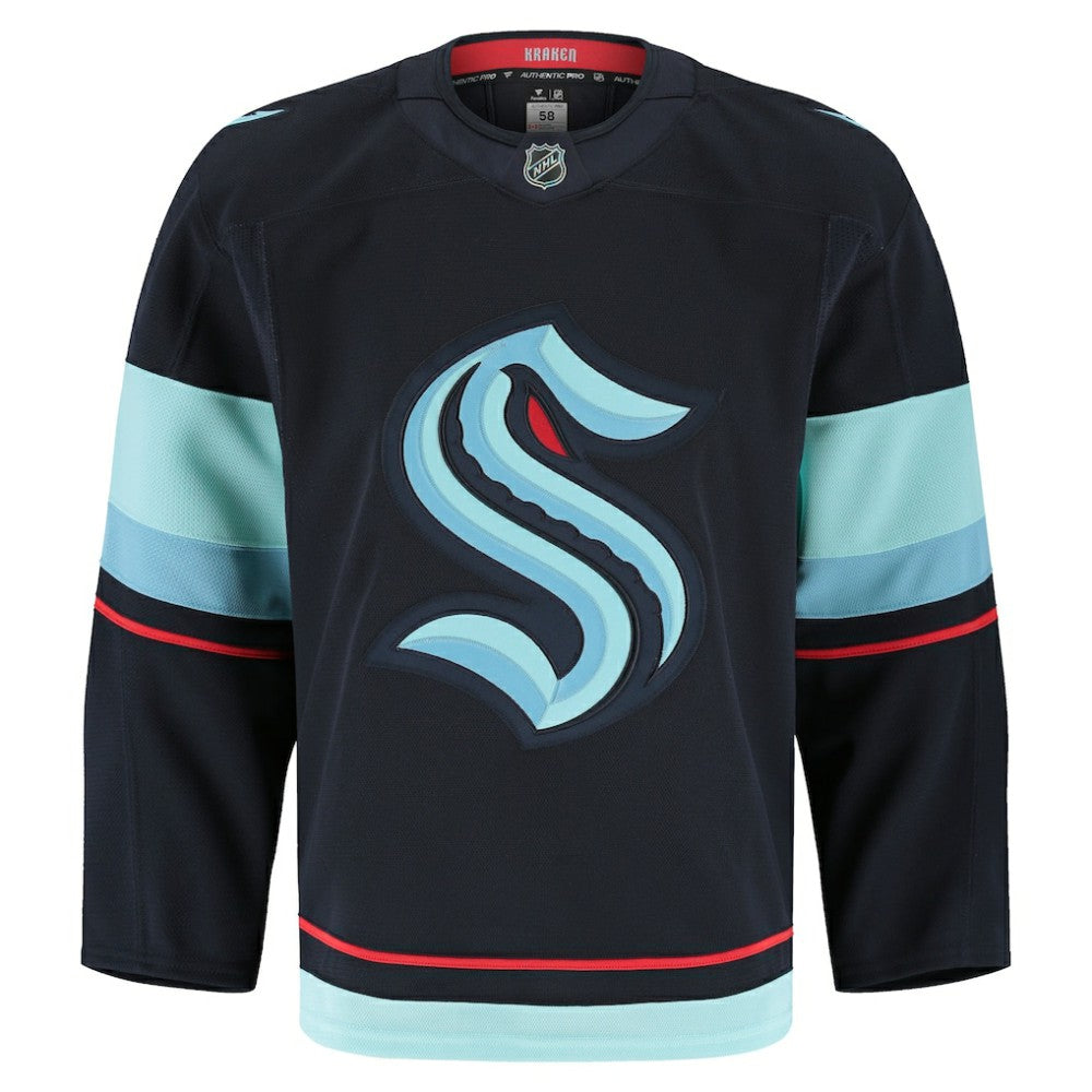 NHL Deep Sea Blue Seattle Kraken Fanatics Home Authentic Pro Jersey