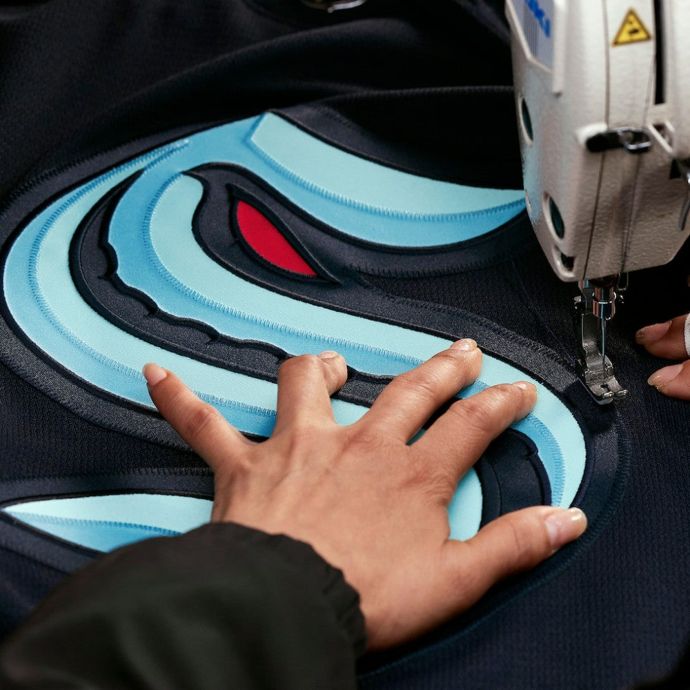NHL Deep Sea Blue Seattle Kraken Fanatics Home Authentic Pro Jersey