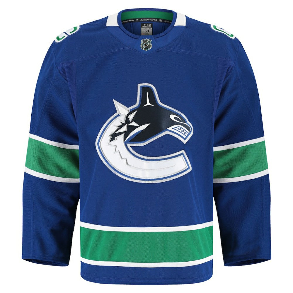 NHL Blue Vancouver Canucks Fanatics Home Authentic Pro Jersey