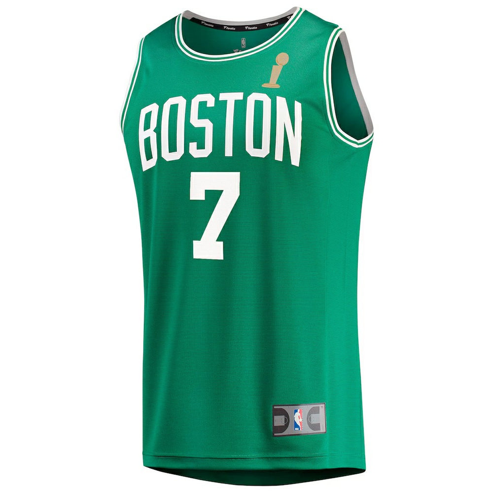 NBA Jaylen Brown Boston Celtics 2024 NBA Finals Champions Fast Break Replica Player Jersey