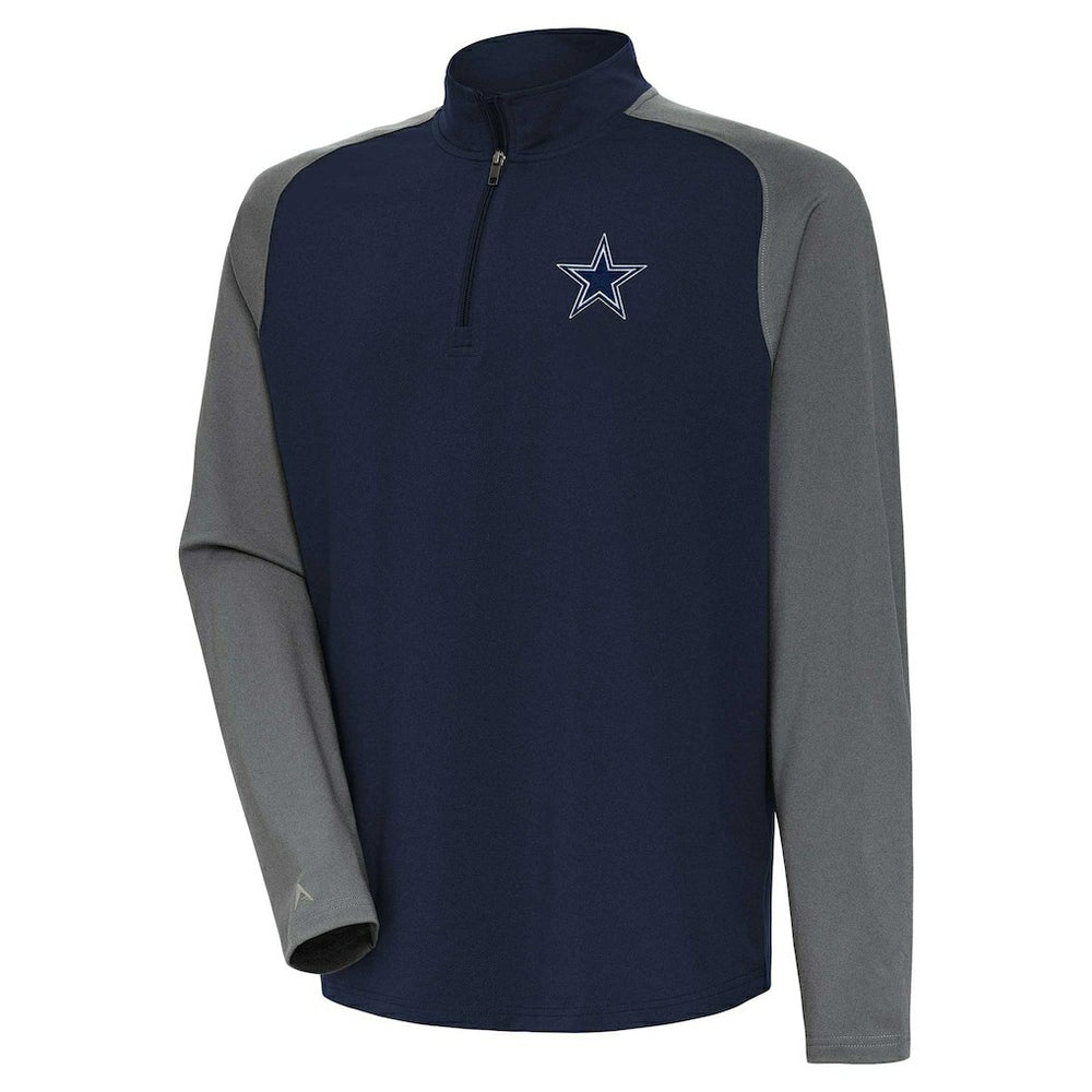 Antigua Dauntless Raglan Quarter-Zip Jacket - Dallas Cowboys