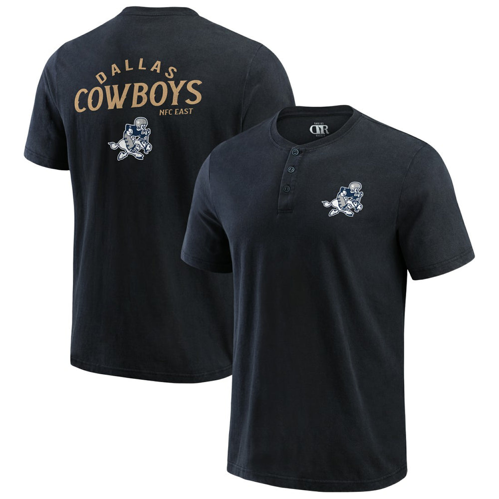 Darius Rucker Collection Washed Henley T-Shirt - Dallas Cowboys