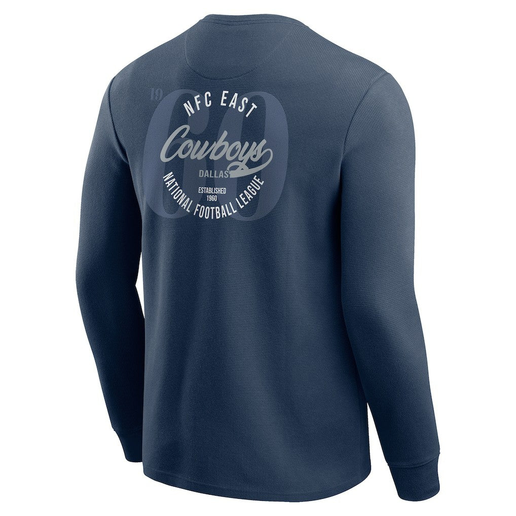 Darius Rucker Collection Washed Waffle-Knit Long Sleeve T-Shirt - Dallas Cowboys