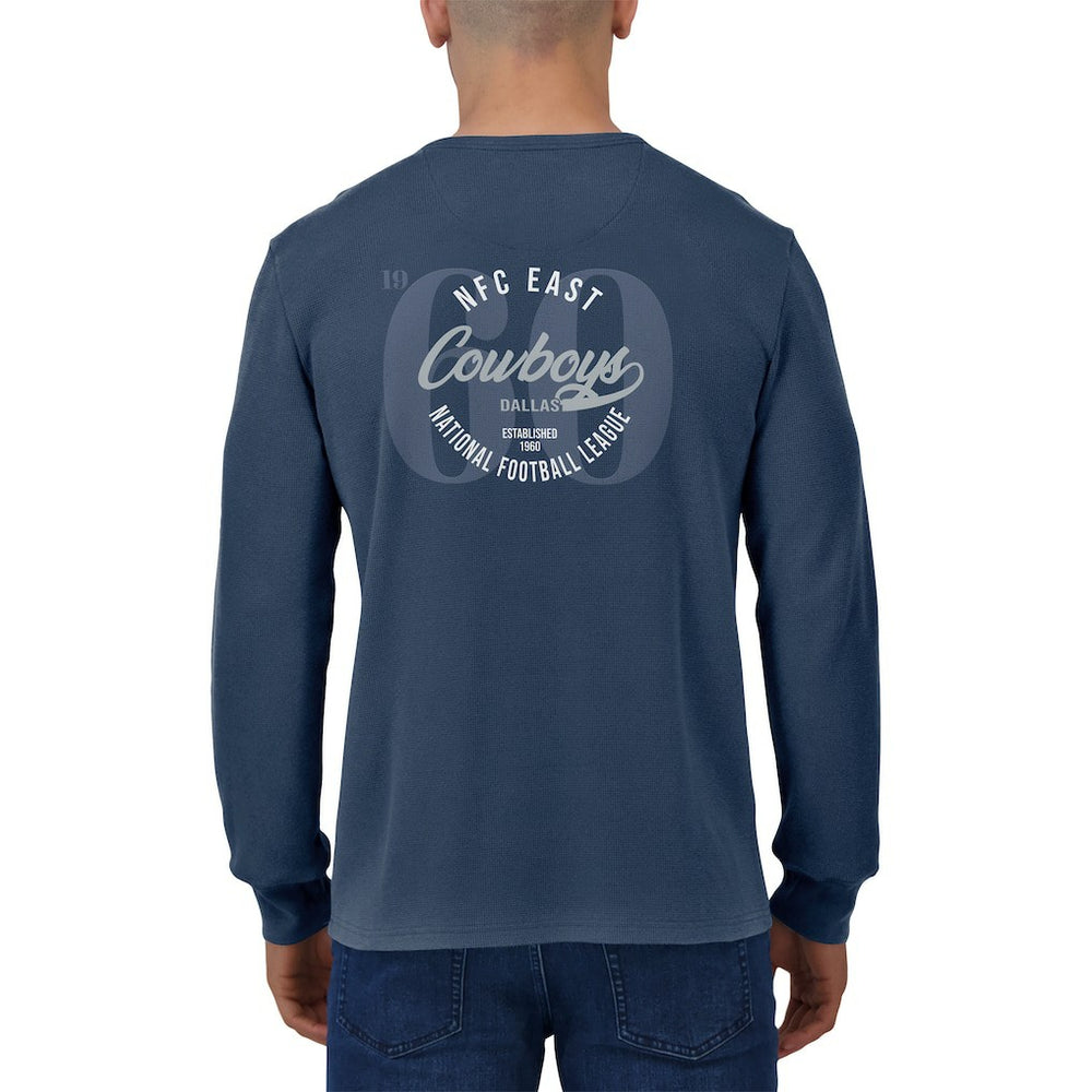 Darius Rucker Collection Washed Waffle-Knit Long Sleeve T-Shirt - Dallas Cowboys