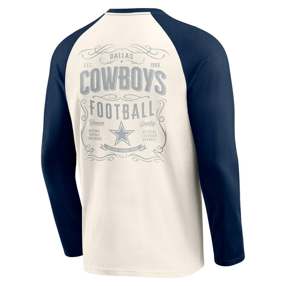 Darius Rucker Collection Raglan Henley Long Sleeve T-Shirt - Dallas Cowboys