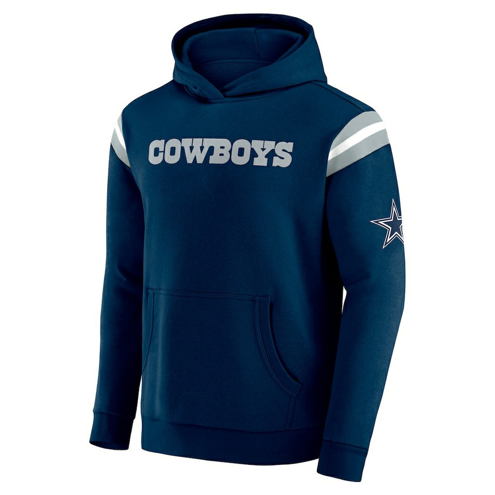 Darius Rucker Collection Football Washed Pullover Hoodie - Dallas Cowboys