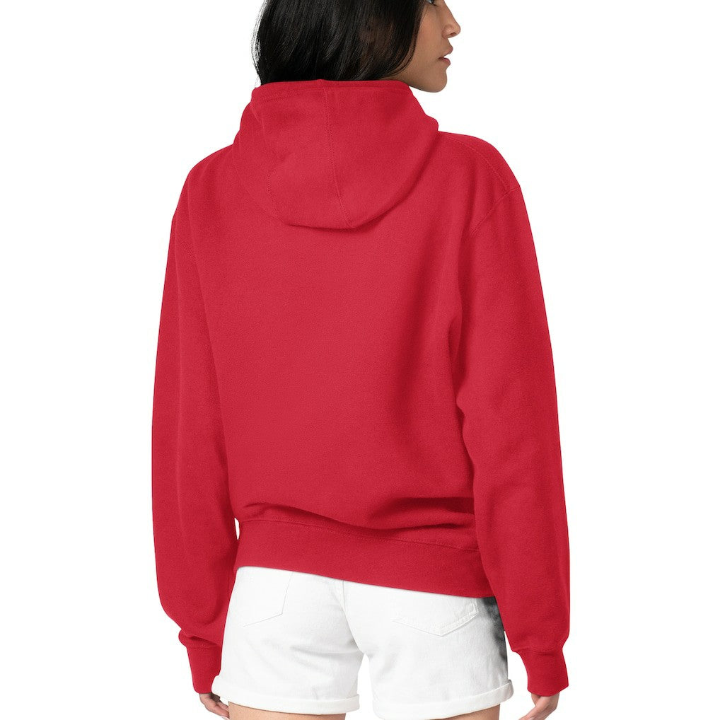 G-III 4Her by Carl Banks Women's Flowers Team Logo Graphic Fleece Pullover Hoodie - Kansas City Chiefs