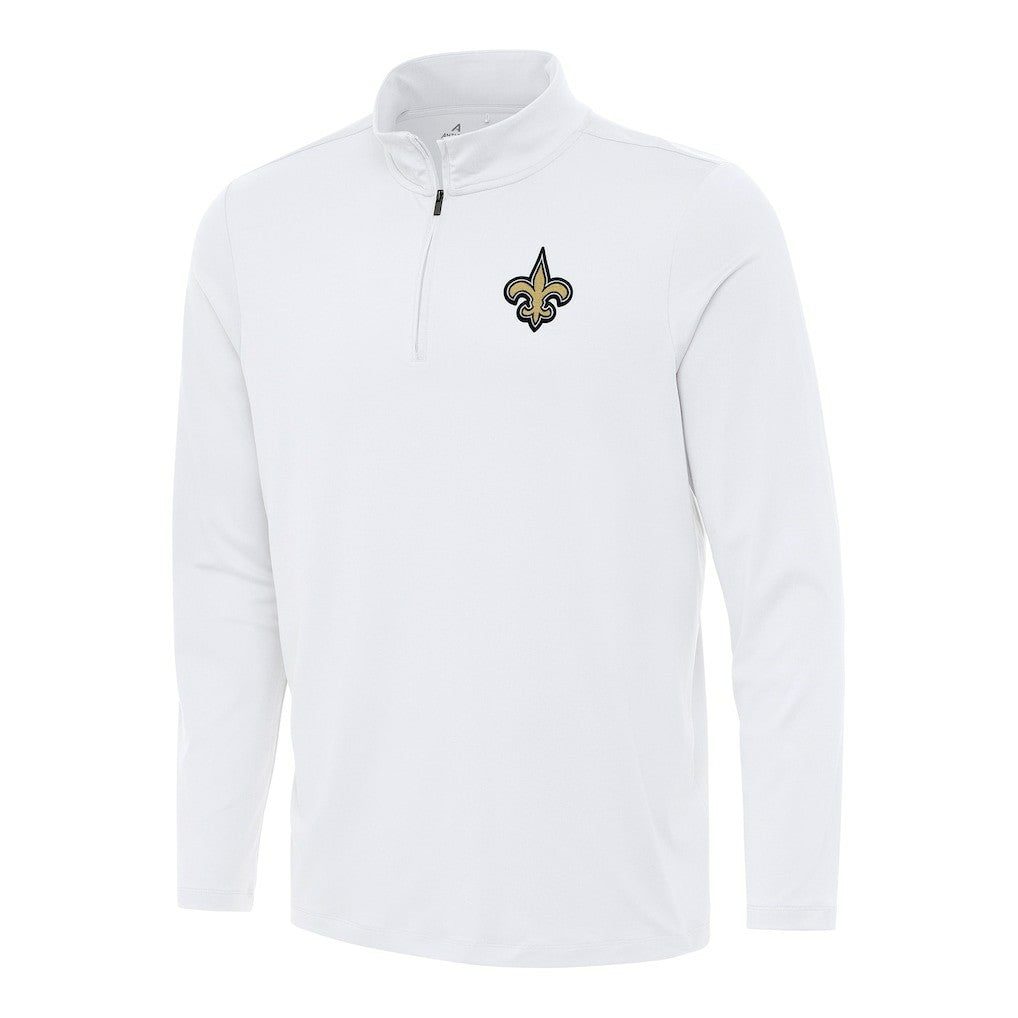 Antigua Reprocess Quarter-Zip Top - New Orleans Saints