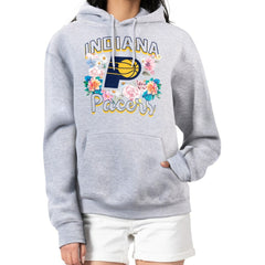 NBA Indiana Pacers G-III 4Her by Carl Banks Women's Flowers Team Logo Graphic Fleece Pullover Hoodie