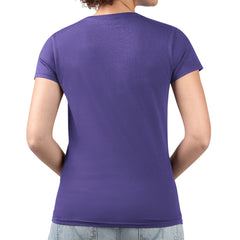 NBA Los Angeles Lakers G-III 4Her by Carl Banks Women's Super-Slim Fit Lightweight Flowers Team Logo Graphic V-Neck T-Shirt