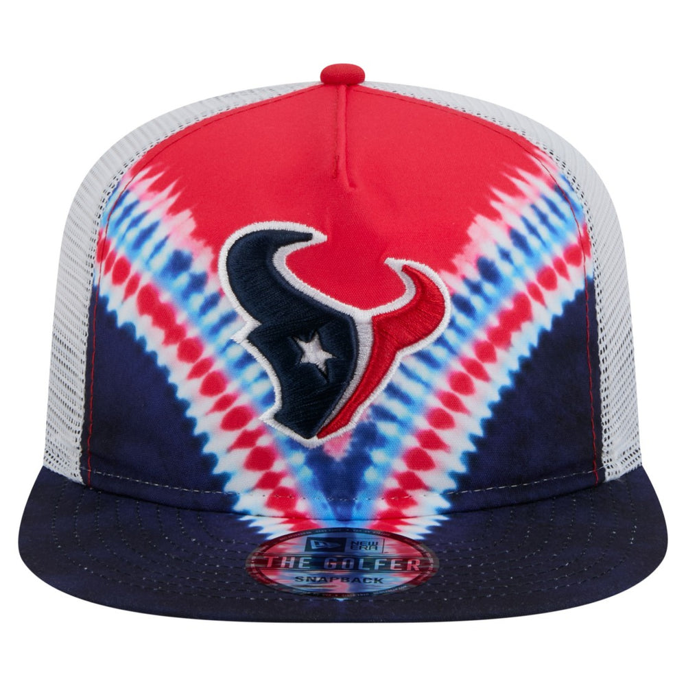 Throwback Dye Golfer Snapback Hat - Houston Texans