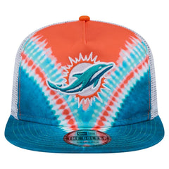 Throwback Dye Golfer Snapback Hat - Miami Dolphins