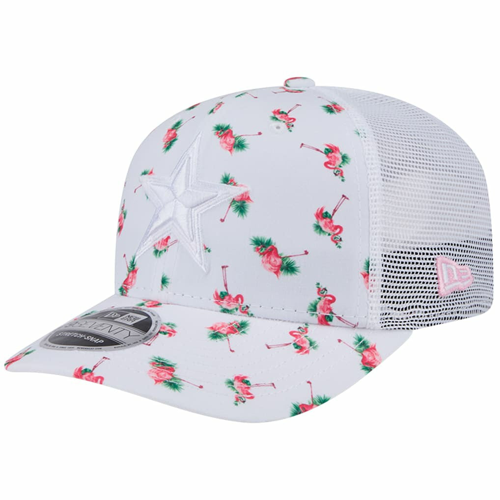 Adventure Flamingo Pattern 9SEVENTY Stretch-Snap Hat - Dallas Cowboys